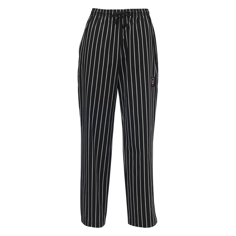 Winco UNF-3CXL XL Newbury Chef Pants Relaxed Fit Poly-cotton Drawstring