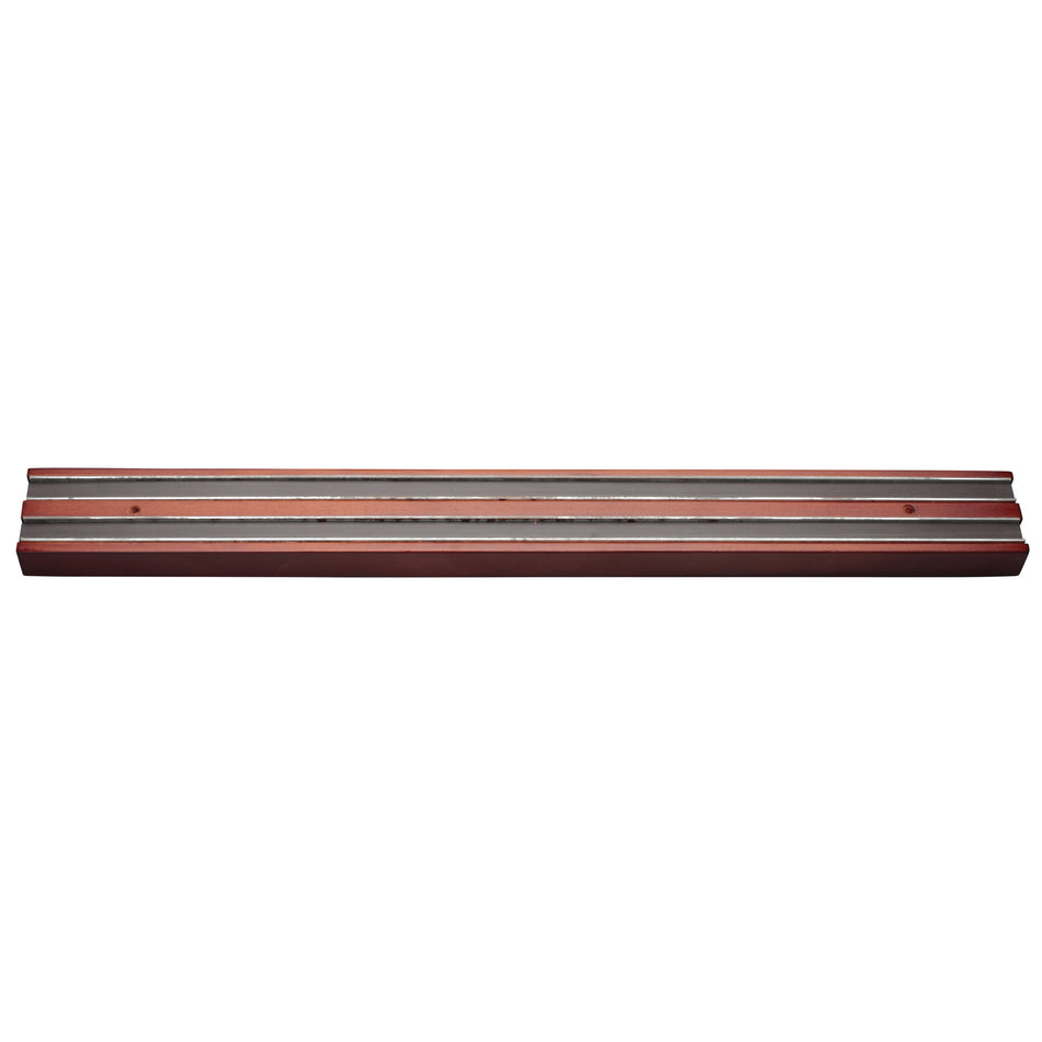 Winco WMB-12 Magnetic Knife Bar, Wooden Base - 12"