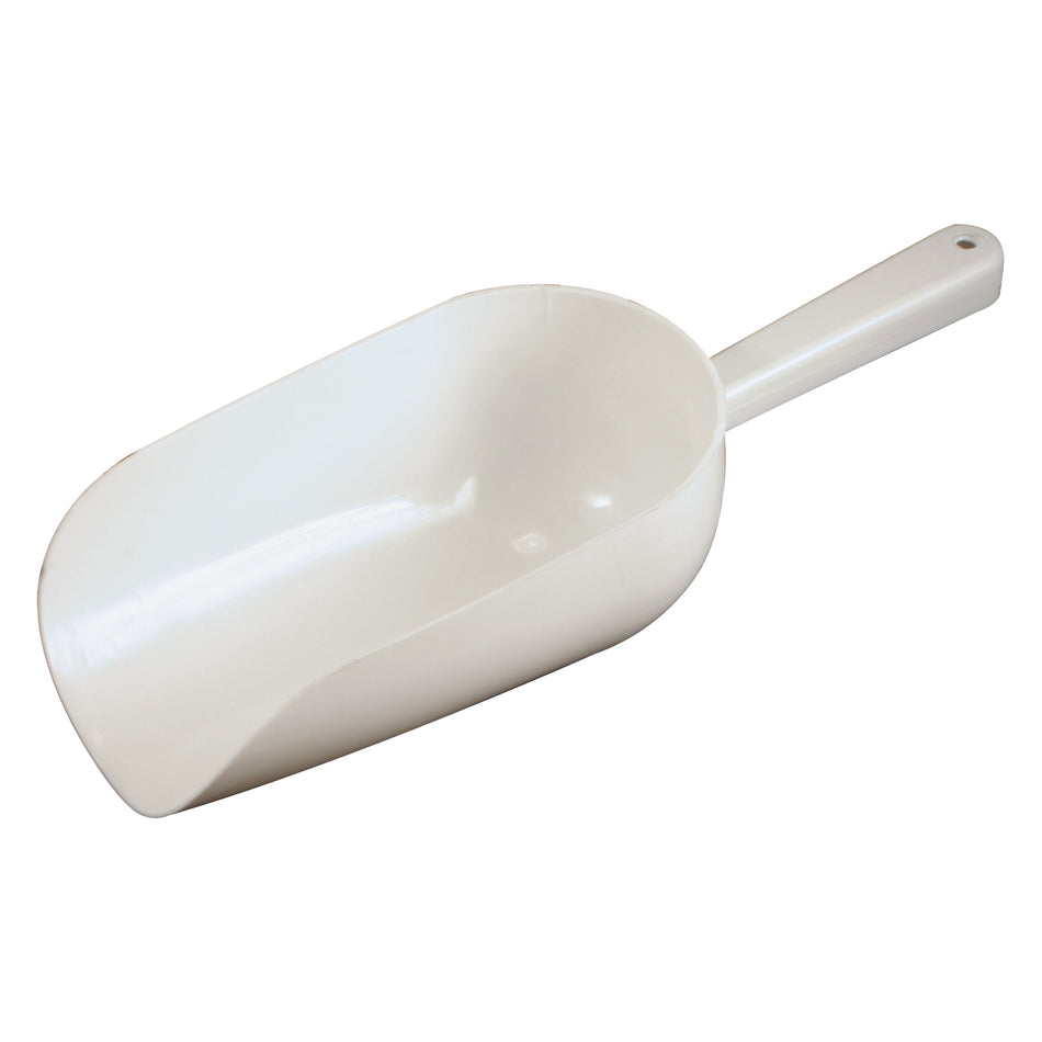 Winco CR-840W Bar Maid 16 oz Polyethylene Round Bowl Scoop