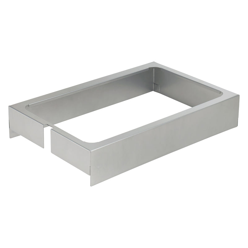 Winco EHL-PH-G 22 Inch Universal Dump Station Pan Holder Holds 2-1/2 to 4 Inch Deep Pans Gray