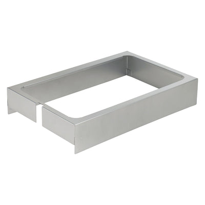 Winco EHL-PH-G 22 Inch Universal Dump Station Pan Holder Holds 2-1/2 to 4 Inch Deep Pans Gray