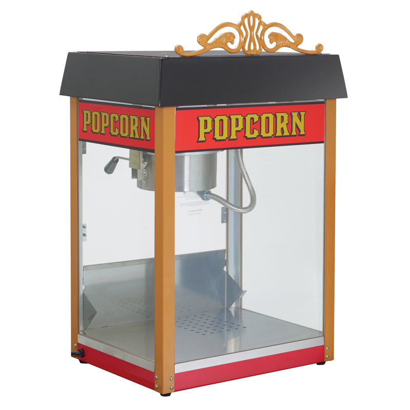 Winco 11060 21 Inch Electric Popcorn Popper with Heated Warming Deck