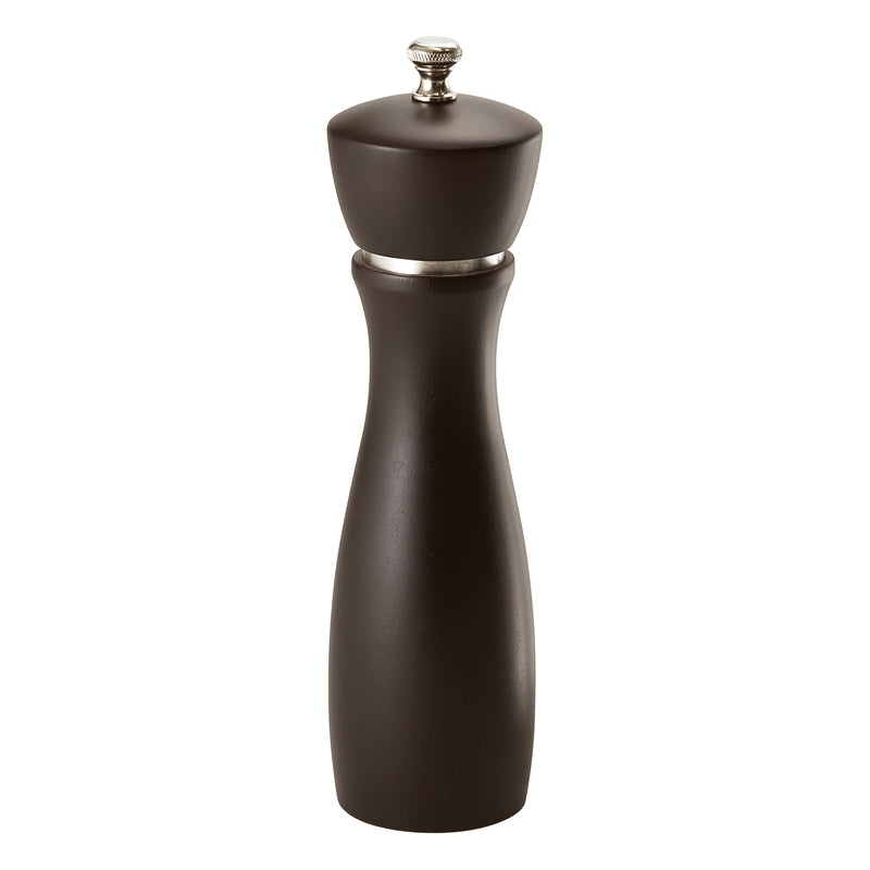 Winco WPM-8CD 8 Inch Manual Pepper Mill with Carbon Steel Grinder Beechwood