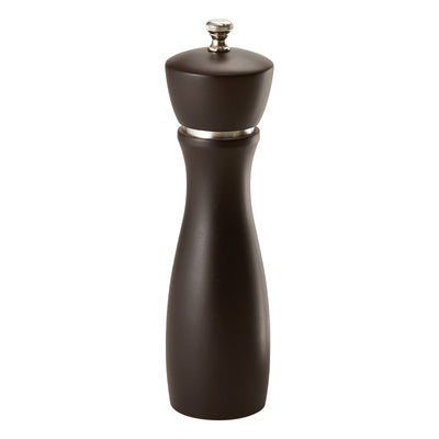 Winco WPM-8CD 8 Inch Manual Pepper Mill with Carbon Steel Grinder Beechwood