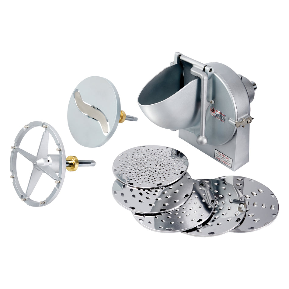 Winco EMP-VS12 20 Inch Food Slicer Attachment with Slicer and Grater Disks