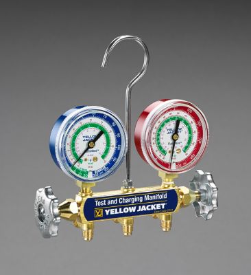 Yellow Jacket® Refrigerant Manifold for R-12/22/502 2-1/2" Gauge 41212
