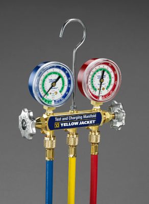 Yellow Jacket® Refrigerant Manifold for R-12/22/502 2-1/2" Gauge 41215