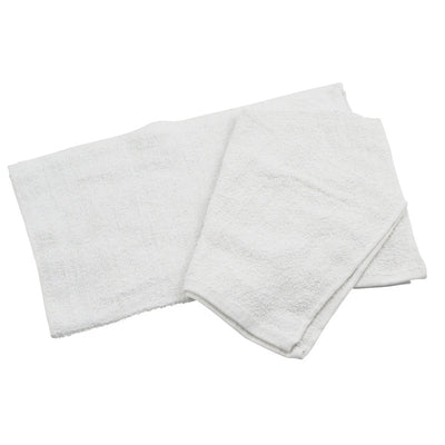 Winco BTW-30 16 Inch Bar Towel with 70/30 Cotton/Poly White
