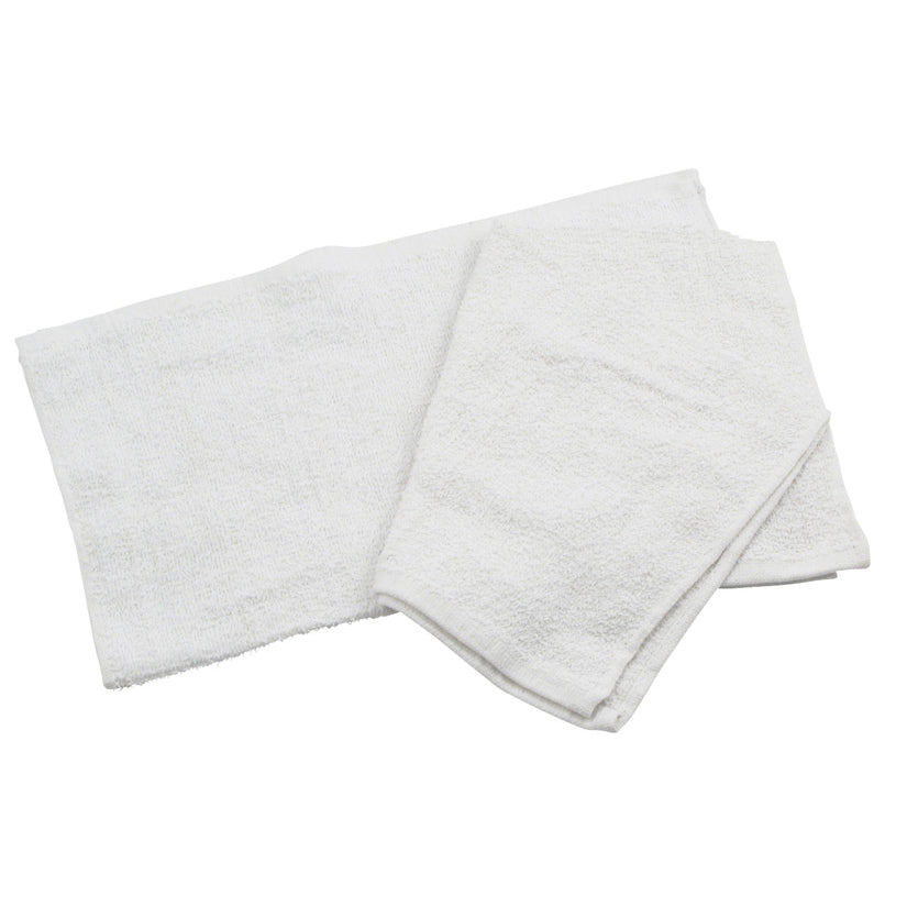 Winco BTW-30 16 Inch Bar Towel with 70/30 Cotton/Poly White