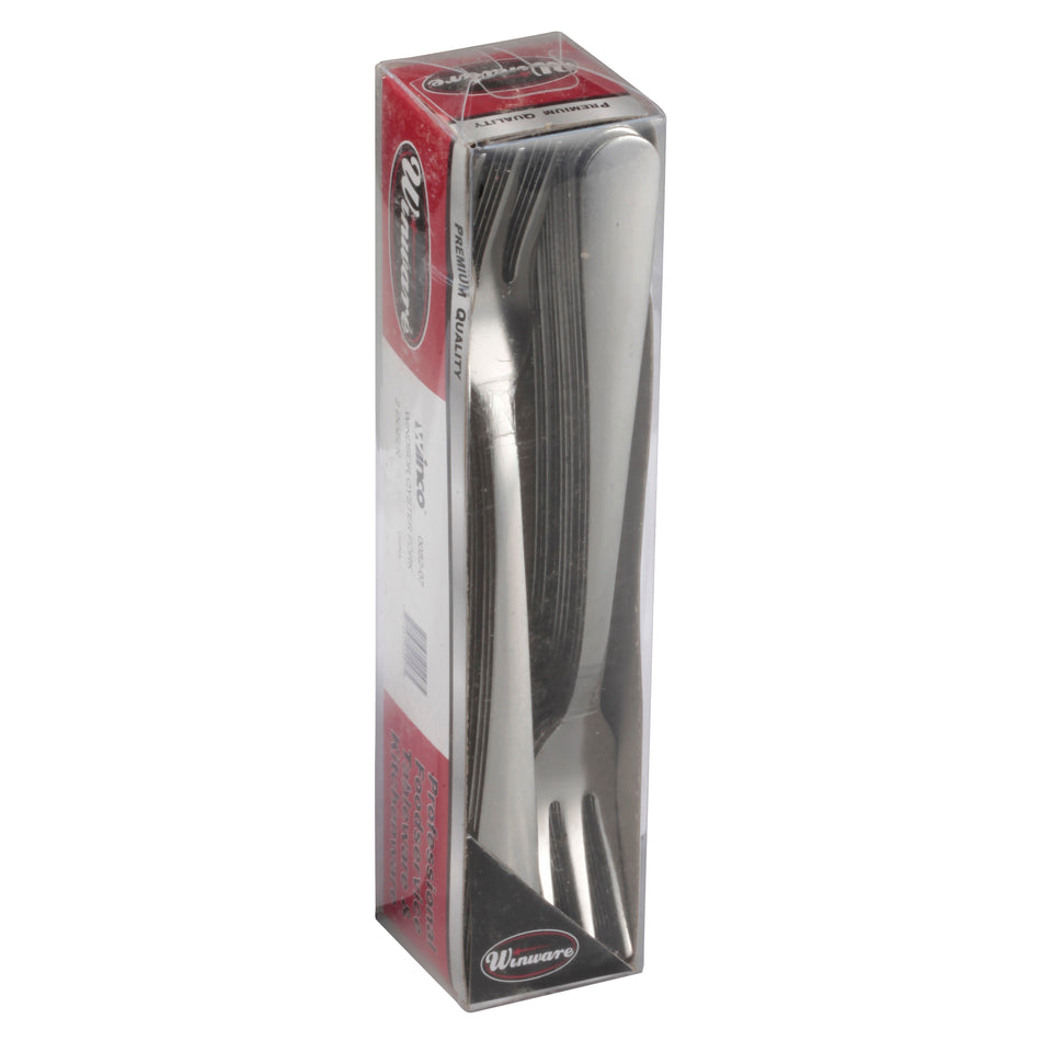 Winco 0082-07 Windsor Oyster Fork, 2-doz/pk, 18/0 Medium Weight
