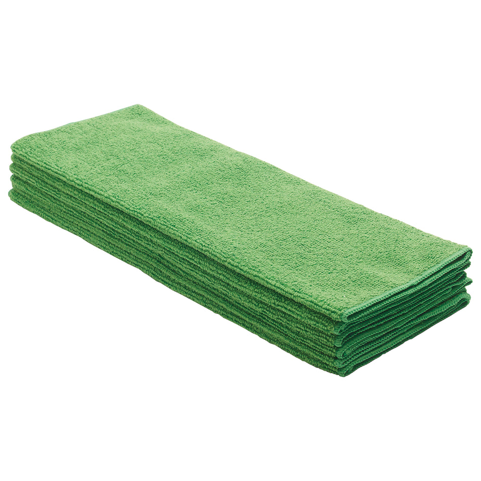 Winco BTM-16G 16 Inch Green Microfiber Towel Set with 6 Packs
