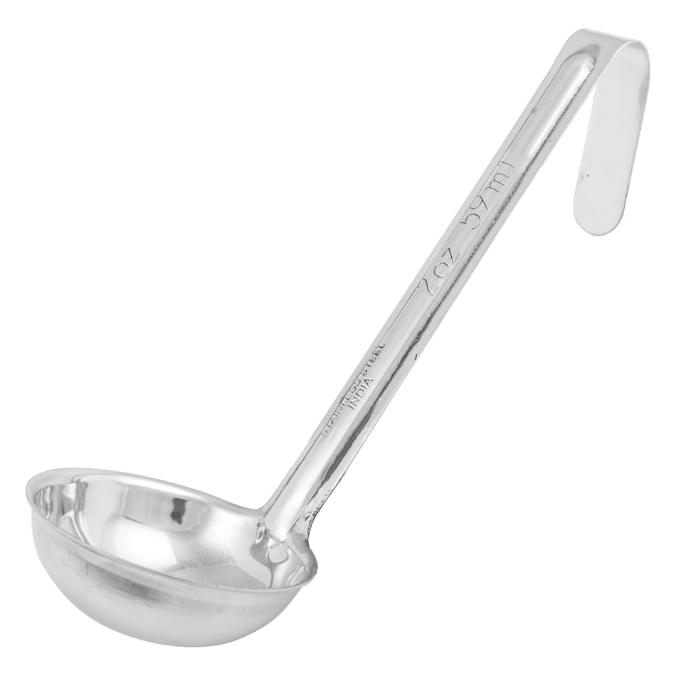 Winco LDI-20SH One-Piece Stainless Steel Ladle with 6" Handle - 2 oz