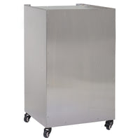 Winco 30087 20 to 29 Inch Popcorn Cart with Casters Stainless Steel