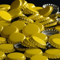 144 count Oxygen Absorbing Yellow Crown Cap Bottle Caps