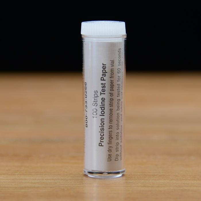 Iodine Test Strips Vial/100