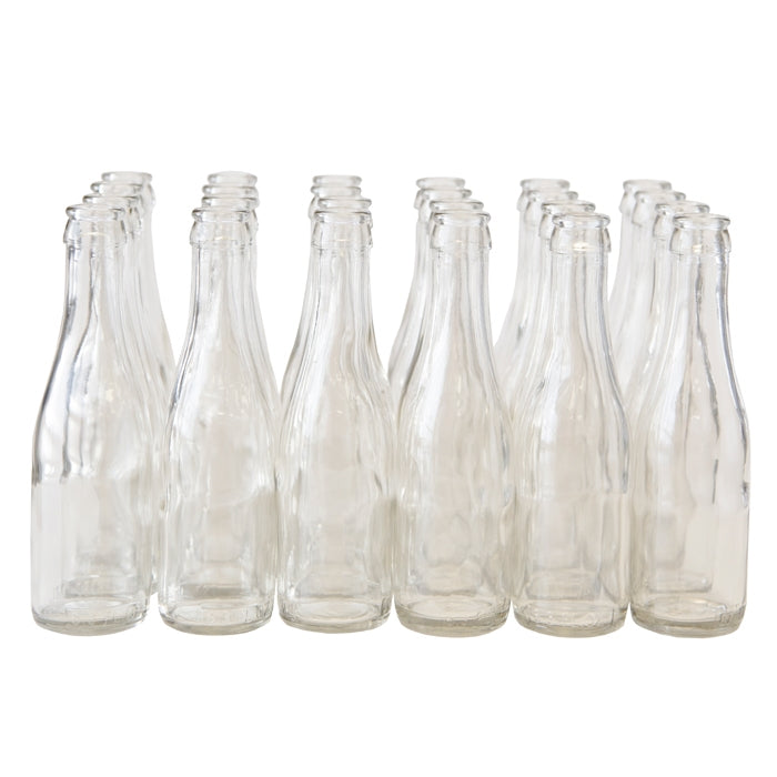 187 ml Clear Champagne Bottles - Case of 24 - Mini Bottles