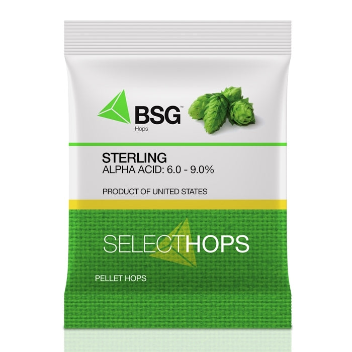 BSG HandCraft Sterling Hop Pellets, 1 oz, Dual-Purpose Aroma Hops for Homebrewing - HSTE001Z