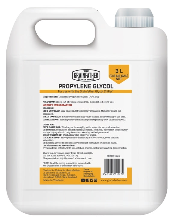 GrainFather 3 Liter Propylene Glycol