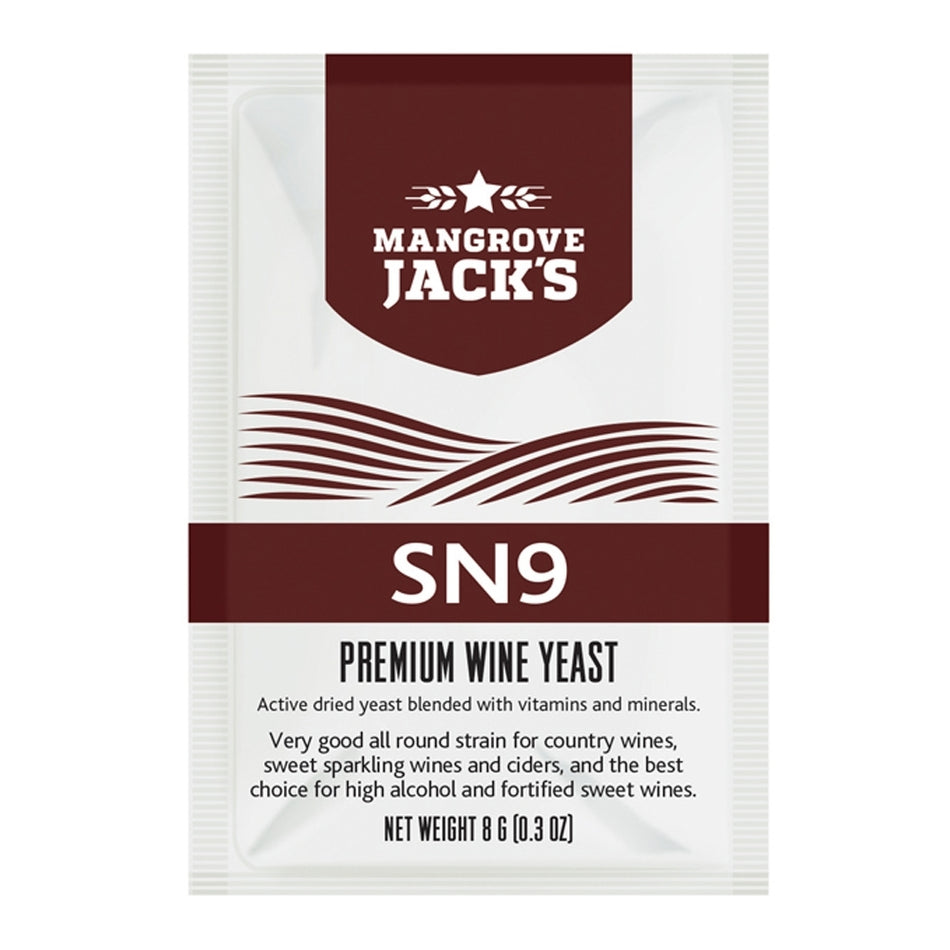 Mangrove Jack's SN9 Premium Wine Yeast - 8g - Fast Fermenting Yeast