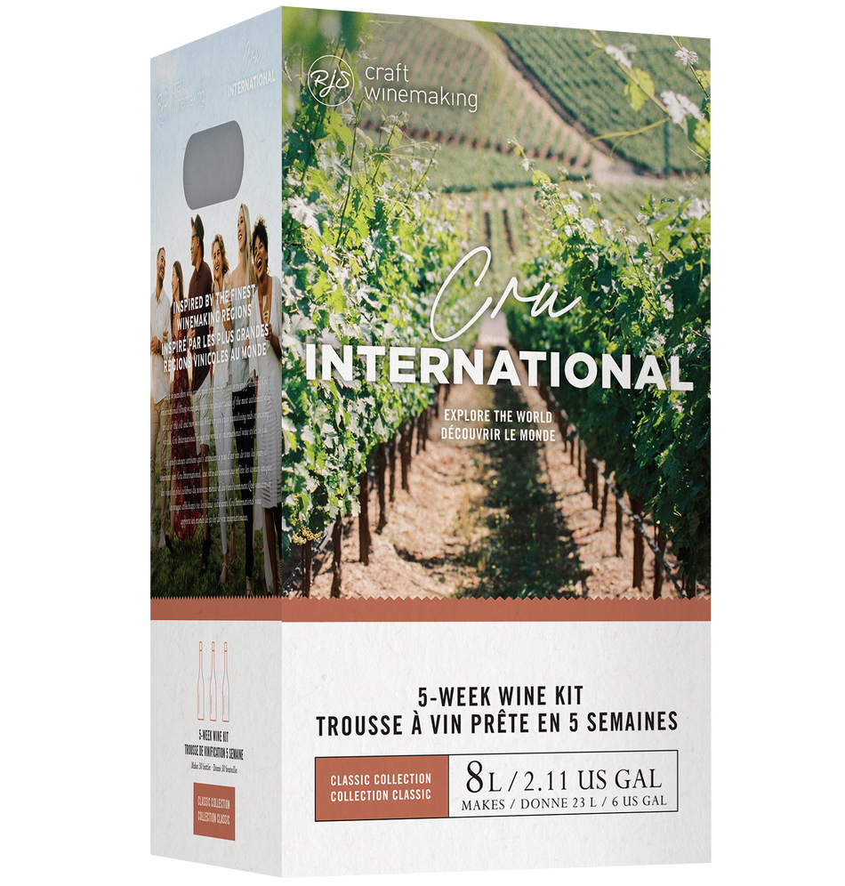 Cru International Washington Merlot 6 Gallon Home Wine Making Ingredient Kit