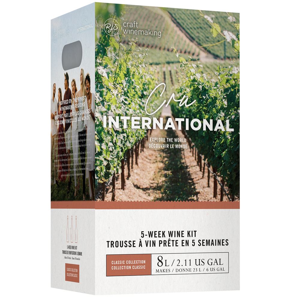 Cru International California Cabernet Sauvignon Style 6 Gallon Home Wine Making Ingredient Kit