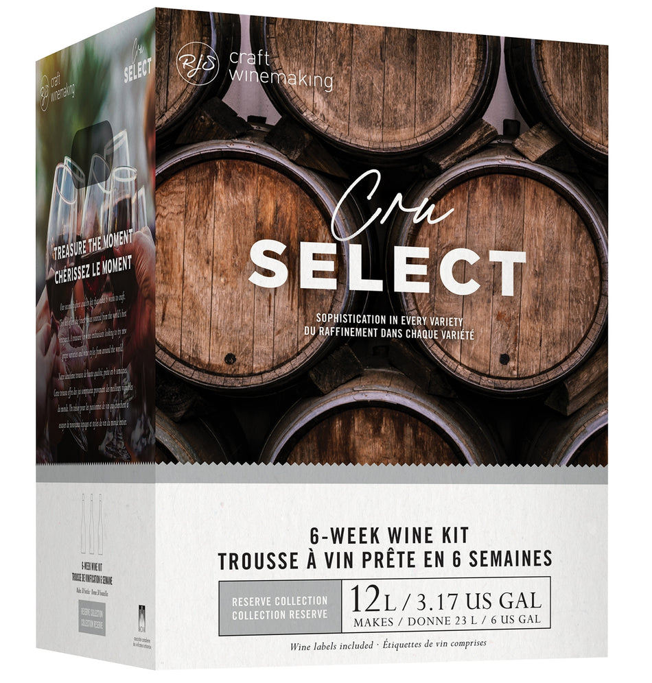 6 Gal. Cru Select Italy Style Pinot Grigio Home Winemaking Kit - RJS Craft