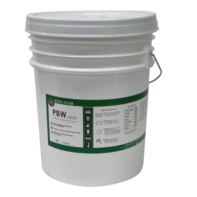 Fivestar 5 Gallon PBW Non-Caustic Alkaline Brewery Cleaning Liquid - 26-PBWL-FS05