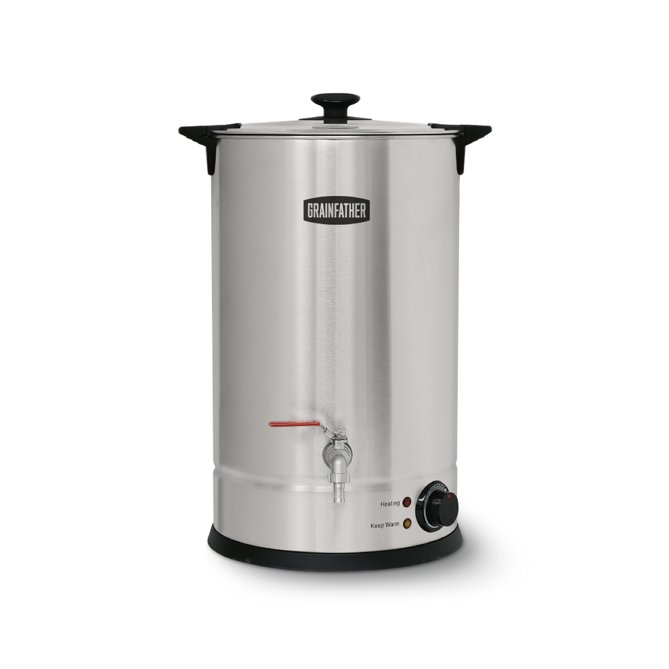 GrainFather 6.6 Gallon (25L) High-Efficiency Electric Sparge Water Heater w/ Ball Valve, 110V