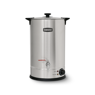 GrainFather 6.6 Gallon (25L) High-Efficiency Electric Sparge Water Heater w/ Ball Valve, 110V