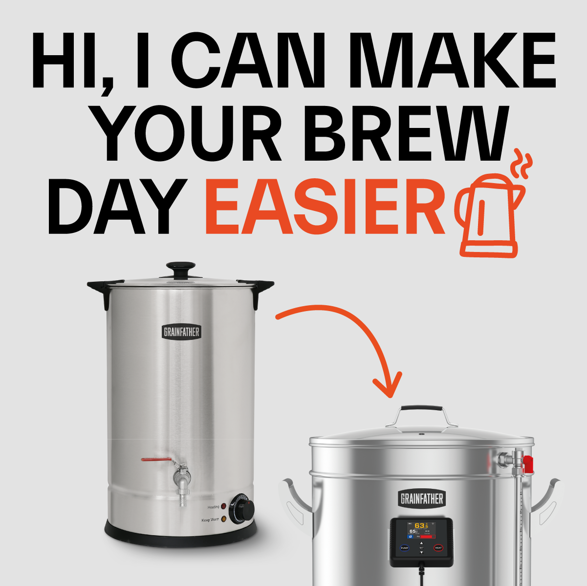 GrainFather 6.6 Gallon (25L) High-Efficiency Electric Sparge Water Hea ...