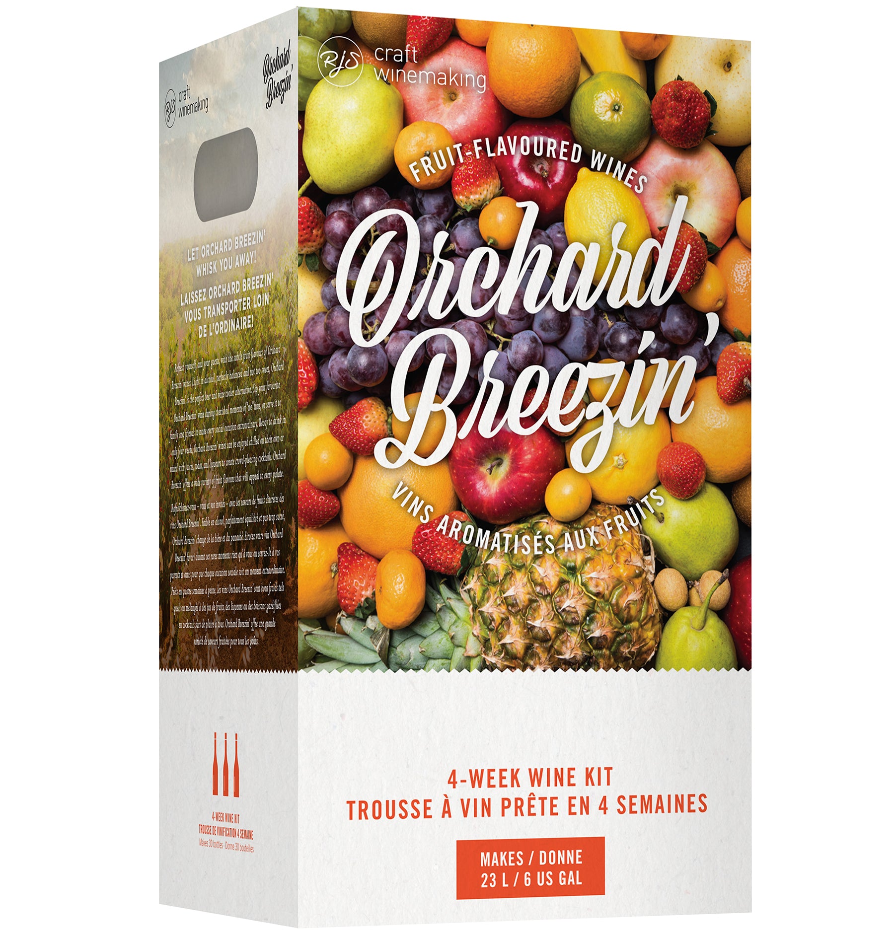 Orchard Breezin' Seville Orange Sangria 6 Gallon Home Wine Making Ingredient Kit