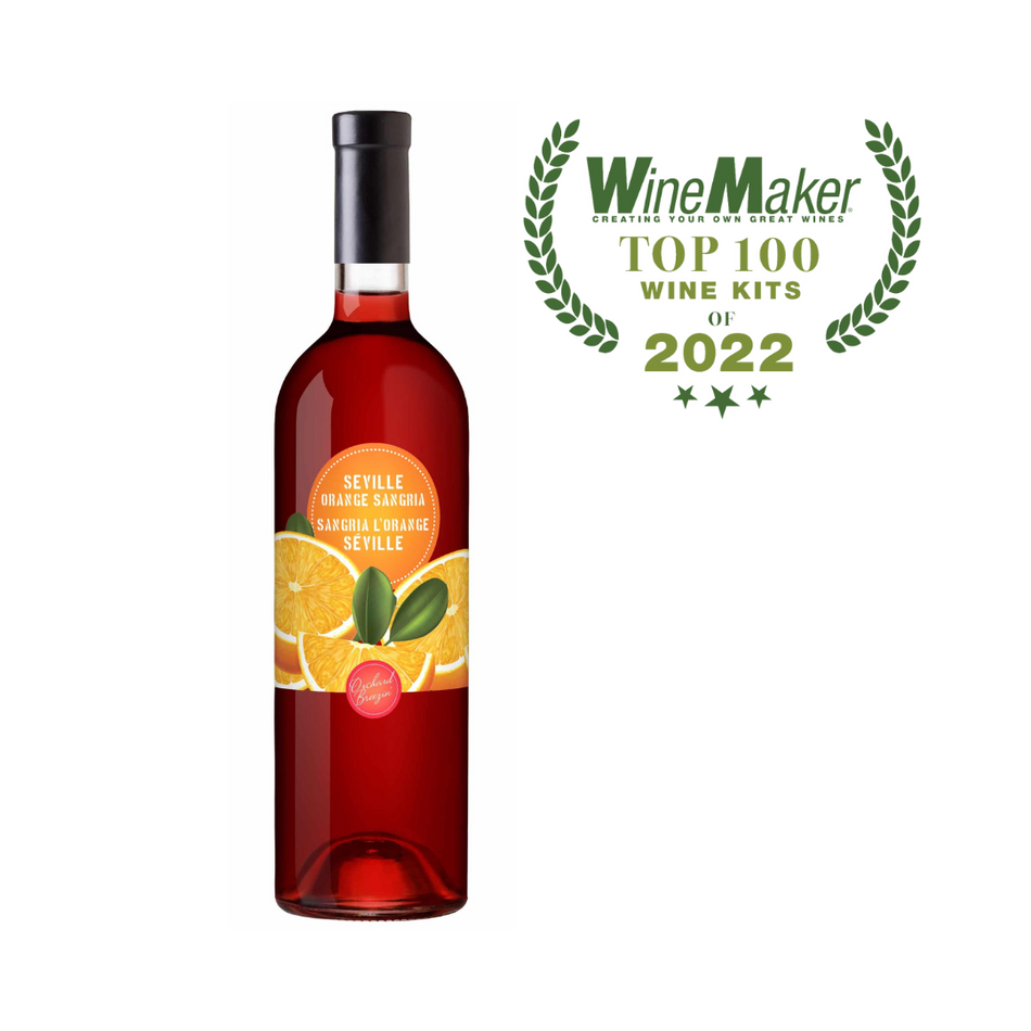 Orchard Breezin' Seville Orange Sangria 6 Gallon Home Wine Making Ingredient Kit