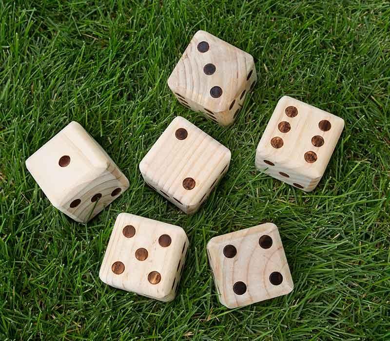 Giant Wooden Yard Dice (3603142443088)