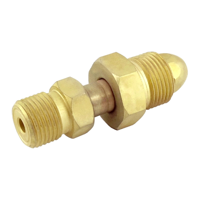 Nitrogen Tank Adapter N2 Cylinder to CO2 Regulator — Gas Conversion Fitting for Beverage Systems