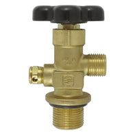 Sherwood CGA320 CO2 Gas Cylinder Valve - 1.125" -12 UNF, 3000 PSI