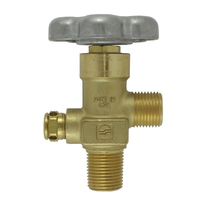 Sherwood 02F08129 CO2 Cylinder Valve - Half Inch NGT 3000 PSI CGA-320 Outlet