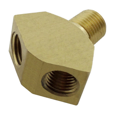 Wye - Heavy-Duty Brass - 1/4"Male Pipe Thread (MPT) X 1/4"Female Pipe Thread (FPT) X 1/4"Female Pipe Thread (FPT)