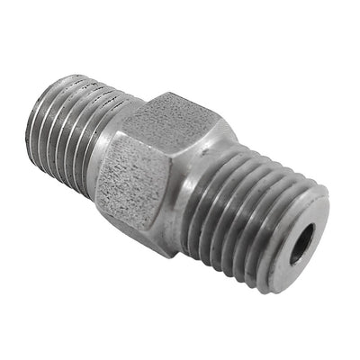 1/4" MPT 304 Stainless Steel Heavy-Duty Hex Nipple - High-Pressure Nitrogen (N2) Fitting