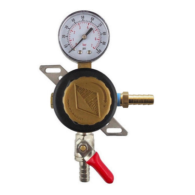 Secondary Regulator 3/8in Barb with Check Valve 100 PSI — Commercial Beverage Gas Regulator
