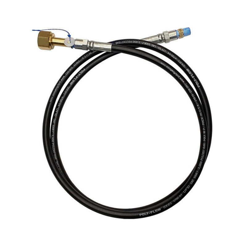 6' Braided High-Pressure Gas Hose - 2750 PSI Rated
