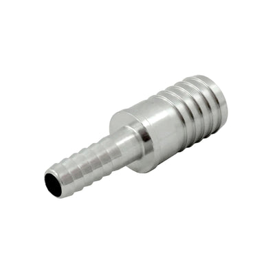 Reducing Splicer - 304 Stainless Steel - 1/4" Hose Barb X 1/2" Hose Barb