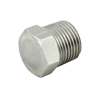 Hex Head Plug - 304 Stainless Steel - 1/4"Male Pipe Thread (MPT)