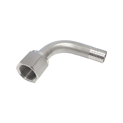 90° Swivel Elbow - 304 Stainless Steel - 1/2"Female Flare (FFL) X 1/2" Hose Barb