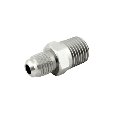 Hex Adapter - 304 Stainless Steel - 1/2"Male Flare (MFL) X 1/2"Male Pipe Thread (MPT)