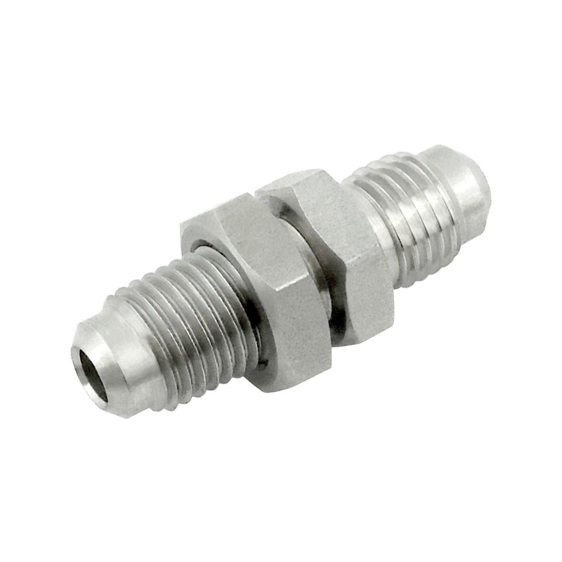 1/4" MFL x 1/4" MFL Panel Mount Adapter - 304 Stainless Steel Bulkhead Connector