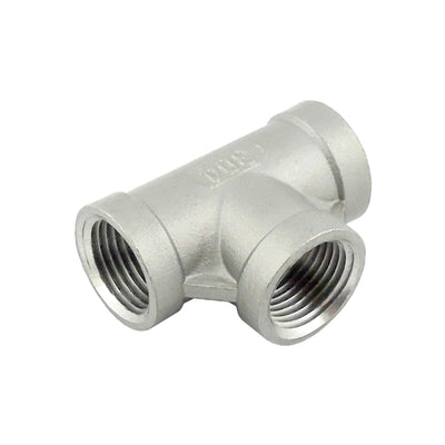 Tee - 304 Stainless Steel - 1/4"Female Pipe Thread (FPT)-All