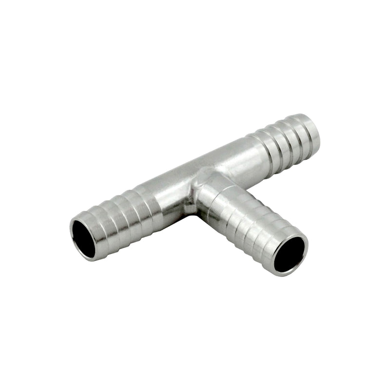 Tee - 304 Stainless Steel - 1/2" Hose Barb-All