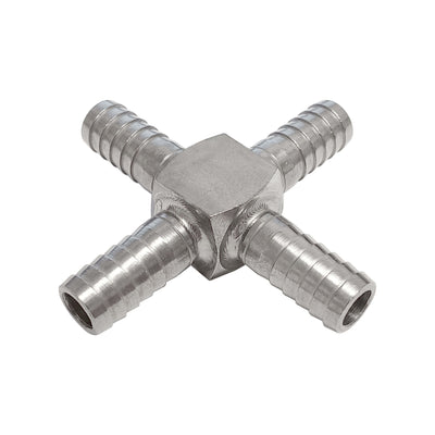 Cross - 304 Stainless Steel - 3/8" Hose Barb-All