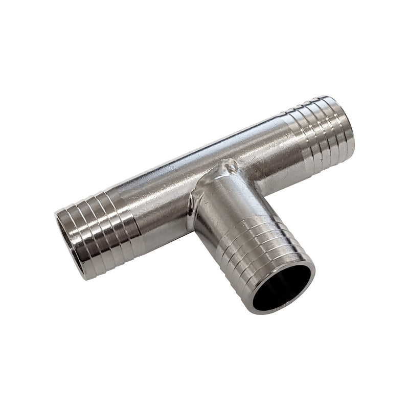 Tee - 304 Stainless Steel - 3/4" Hose Barb-All