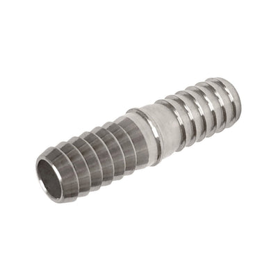 3/8" Barb x 3/8" Barb Splicer Union - 304 Stainless Steel Hose Mender for Draught & Beverage Lines